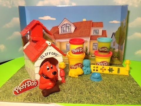PLAY-DOH Clifford Playset Clifford the Big Red Dog Tutorial