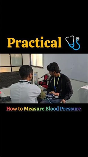 Medico Practical. How to Measure Blood Pressure. by Using Sphygmamomometer. #medico #mbbs #bams