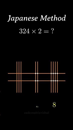 📏 Using Japanese method solution of multiplication questions #japanese #math #mathmatics #maths