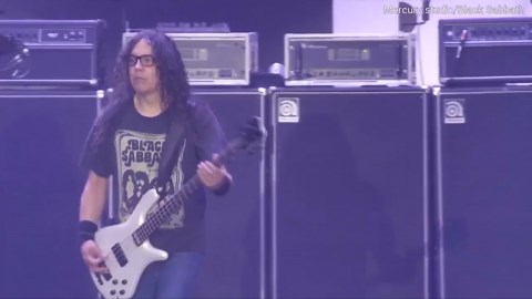 Ozzy Osbourne during his final performance with Black Sabbath