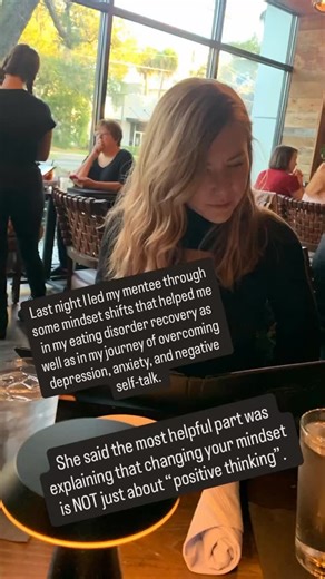 Are you stuck in what fees like a never ending cycle of disordered eating, self-hatred, and negative self-talk? When someone tells you to just “thinking positive thoughts” or “have a more positive mindset” does it just make you feel worse or annoy you because that feels so inauthentic or out of reach? That’s exactly how I used to feel and when I thought about changing my mindset it seemed literally impossible. Then I learned more about what mindset really is and how I could use it in my recovery