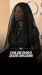 Chloe Zhao goes goth on the 2026 Academy Awards red carpet