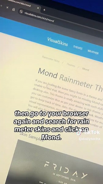 Clean Rainmeter Day and Date Setup Tutorial