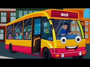 Roues sur le Bus, Véhicule Rimes et Comptines en Français