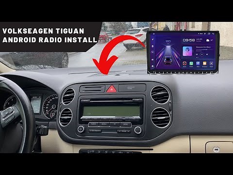 How to install Android radio Volkswagen Tiguan with reverse camera and Apple CarPlay