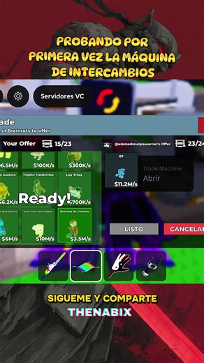 Cómo se usa la Máquina de intercambio #robaunbrainrot #roblox #robloxedit