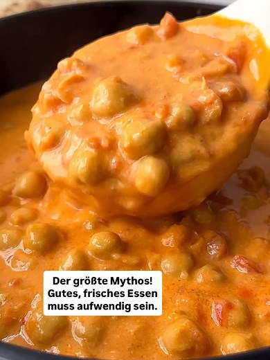 Cremiges Kichererbsencurry mit Kokosmilch in 30 Minuten