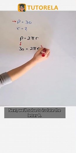 Calculate Radius from Circumference: Circle Problem #Math #Circle #Circumference