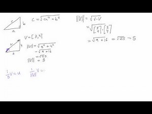 Find the length of a vector and give a unit vector in it's direction