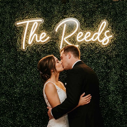 Custom Wedding Neon Names, Personalized Family Name LED Light, Art Wall Decor, Wedding Neon Sign Custom, Light up Sign, Neon Light Sign - Etsy