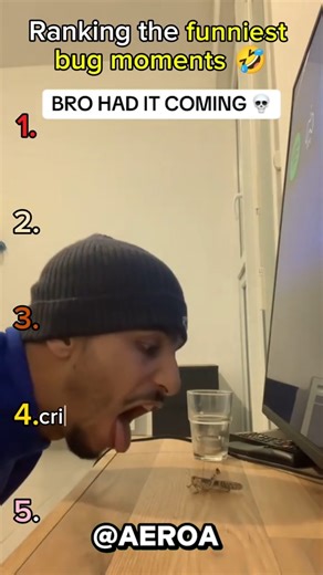 Ranking the funniest bug moments 😂 #funny #shorts