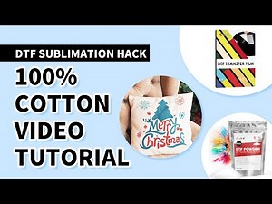 🔥 DTF Sublimation Hack Tutorial! 💥 Use on 100% Cotton Shirt
