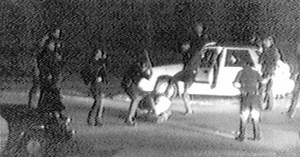 News footage catches LAPD officers beating Rodney King