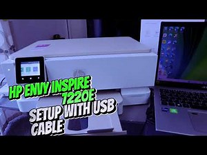 How To Connect HP Envy Inspire 7220E Printer To Computer With A USB Cable| HP Printer USB Setup