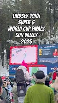Lindsey Vonn - Super G - World Cup Finals Sun Valley 2025