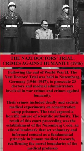 The Nazi Doctors Trial : Crimes Against Humanity 1946