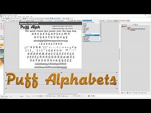Puff Alphabets