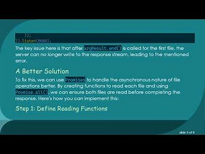 How to Read and Open Two Different Files in Node.js?