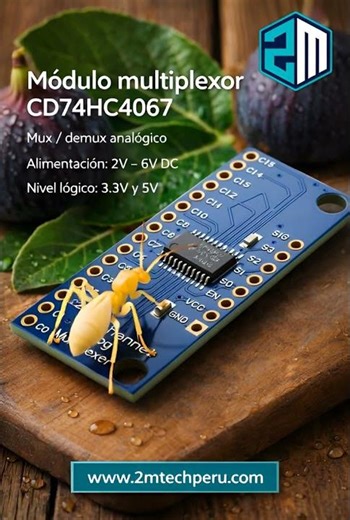Módulo multiplexor CD74HC4067 #2mtechperu #huánuco #arduino