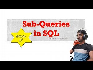 SubQueries in Oracle SQL | SQL Tutorial in Telugu