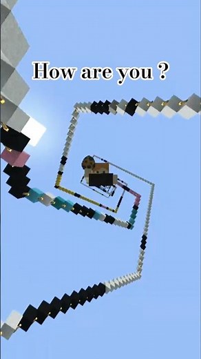 Art 🎨😱 Amazing 🤩This Minecraft Art Builds Itself 😱 Gravity Makes It PERFECT! 🌟💫 #art #satisfying