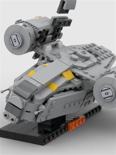 I Built The Razor Crest From 75440 AT-AT! Instructions are on Rebrickable: https://reb.li/m/246421 #legoalternative #legomoc #legotiktok #lego #afol #legostarwars