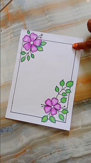 6 beautiful borderdesigns for project # #assignment # #frontpage # #projectwork #shortsfeed