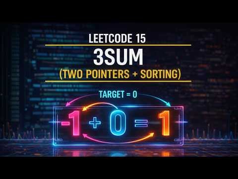 LeetCode 15 – 3Sum | Two Pointers + Sorting