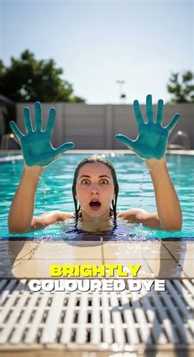 🏊‍♂️ Blue Dye Truth: Pool Thief Caught Blue-Handed! 💦 #shorts