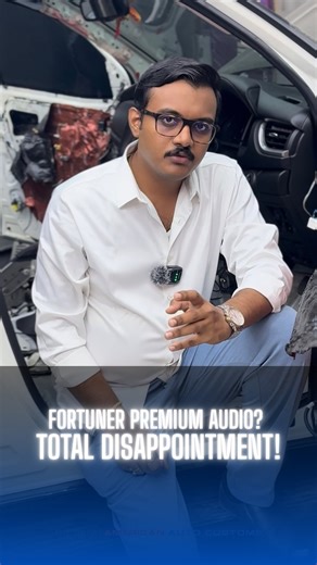 American Auto Customs - HYD | Car Garage | Car Restoration on Instagram: "🎧 1.5 Lakhs spent. 20K worth results delivered. When customers blindly trust, their hard-earned money gets wasted. We do not cheat to earn. We educate and deliver real value. Trust the experts. Trust American Auto Custom. #americanautocustoms #craftingmasterpieces #toyotafortuner #caraudioupgradescam #premiumcaraudio"