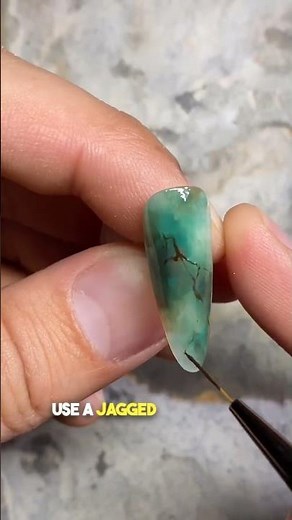 Turquoise Nail Art Tutorial 💅✨ Gemstone-Inspired Elegant Design