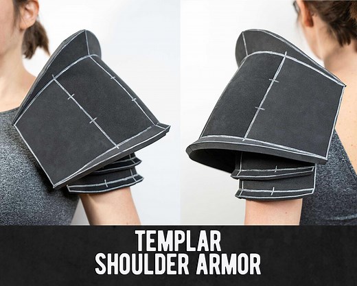 Templar Shoulder Armor Pattern - Digital Download | PDF - Etsy