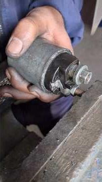 how to repair a Car self starter motor solenoid switch | Solenoid switch repairing