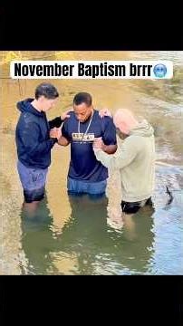 Ian’s Baptism 🥶❄️🧊🙏