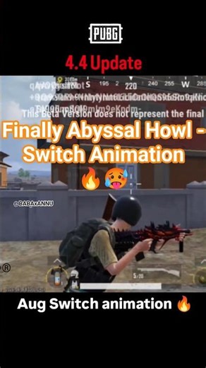 Finally Abyssal Howl -AUG Returning | PUBGMI 4.4 update returning next ultimate Upgradeble Gun.