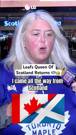 Our Scottish 👑 has returned with another addressing of Leafs Nation. #leafs #Toronto #nhl #scotland