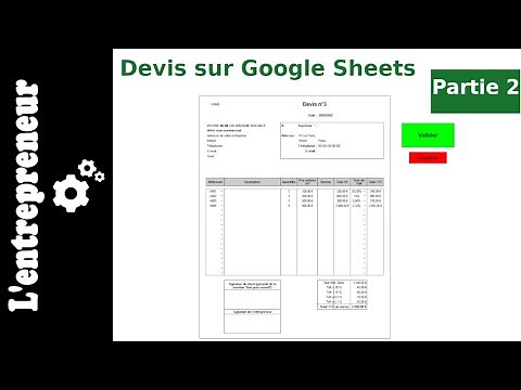 #2 Automatiser vos devis avec Google Sheets : formules et macros