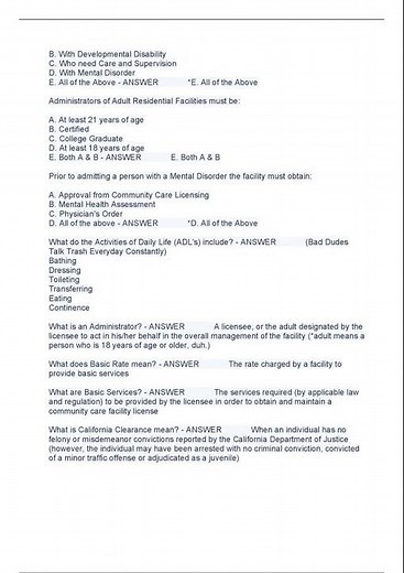 ARF Administrator Certification Exam Questions and Answers