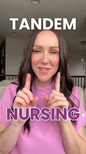 Tandem nursing isn't talked about nearly enough when it comes to breastfeeding support! This is when you are nursing more than one baby at the same point in your life. Commonly this is a newborn baby and a toddler. But can be any combination of baby or childrens ages! This video has some info about tandem nursing...I would love to hear from more expecting moms or new parents that have done tandem nursing and have even more helpful breastfeeding tips in the comments! #tandemnursing #breastfeeding