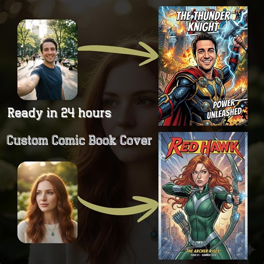 Custom Comic Book Cover: Personalized Comic Poster (digital Print) - Etsy