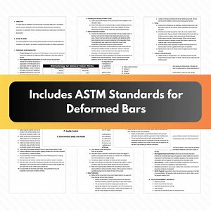 Methodology for General Rebar Works, Rebar Installation Method, Deformed Bar, Mechanical Test of Rebar, Construction Method Statement - Etsy Canada