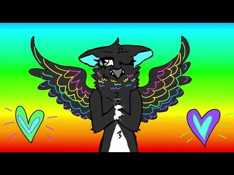 break ur heart ms paint meme 💔💚💜🐦‍⬛🌈