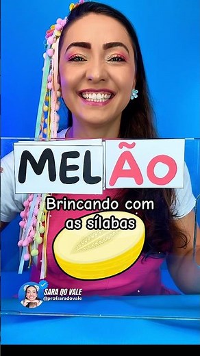 Brincando com as sílabas- balão, sabão, melão. #educaçãoinfantil #brincadeiras #kids