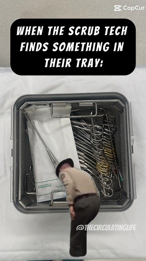45K views · 1.1K reactions | Is that a hair?!  Or maybe it's a quarter, ink pen, or a computer mouse ... #operatingroom #ornurse #scrubtech #surgicaltech #surgery | The Circulating Life | Facebook