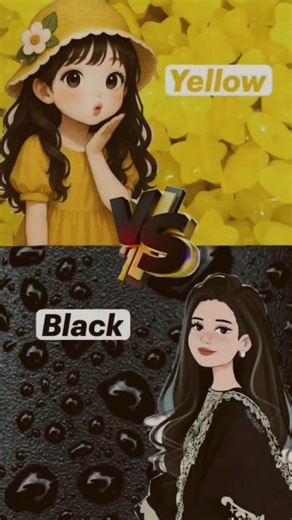 YELLOW VS BLACK 💛🖤✨