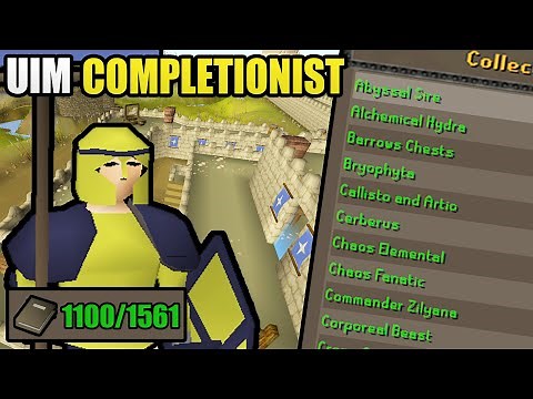 1,100+ Collection Log Slots Without Banking | UIM Collection Log Completionist (#46) [OSRS]