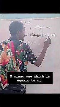 Solve This Fraction Equation Easily | Step-by-Step Mathematics Explanation #sirdavid #mathsclinic