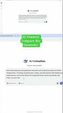AI-Powered Instagram Bio Generator Web App with DeepSeek #deepseek #coding #appdevelopment