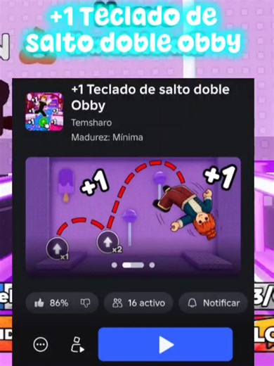 ¡Nuevo Obby súper completo! Mejoras, renacimientos, velocidad y mucho más. Juega conmigo y llega a la cima 🚀 #Roblox #ObbyChallenge #GamerLatino #RobloxGlobal #soycieloo 🌷✨️💕 Creador del juego: @Temsharo