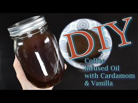 DIY Coffee Infused Oil | How To Infuse Oil With Coffee Cardamom & Vanilla